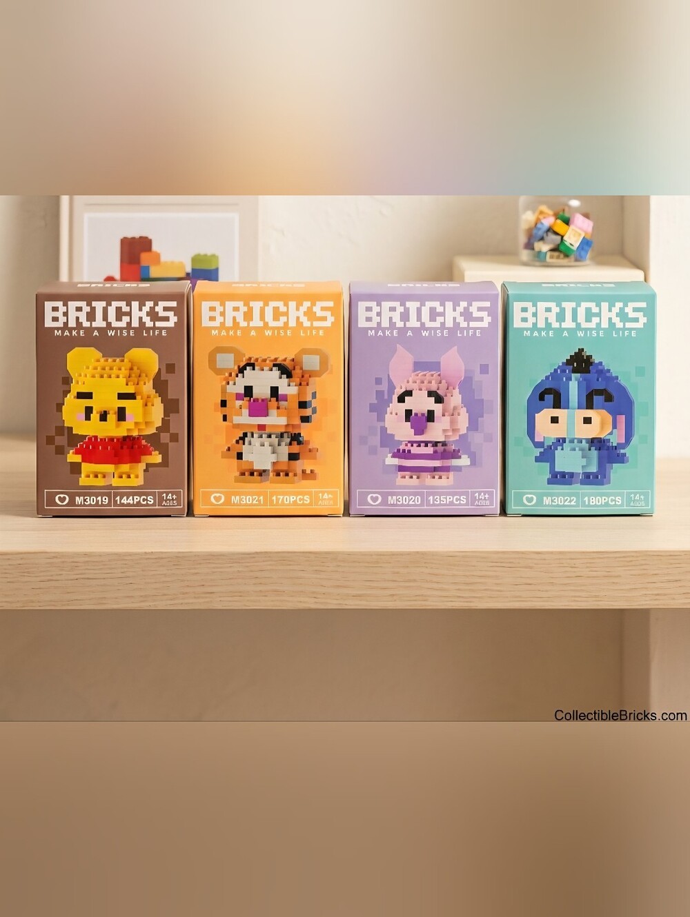 Bricks Mini Block Toy Set - Winnie The Pooh Pick Your Character